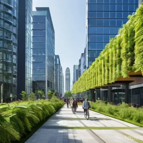 도시계획 실무 과정 추천 - **Prompt for Sustainable, Green City:**
    "A vibrant, futuristic cityscape where sustainable desig...