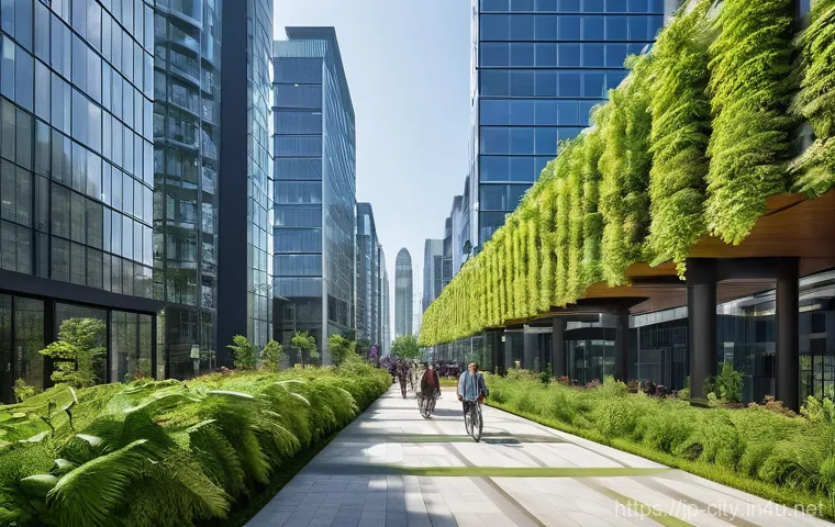 도시계획 실무 과정 추천 - **Prompt for Sustainable, Green City:**
    "A vibrant, futuristic cityscape where sustainable desig...