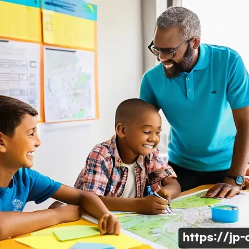 도시계획 설계에서의 창의력 발휘 방법 - **Prompt 1: A Vibrant Community Workshop for Urban Park Design**
    "A diverse group of cheerful re...